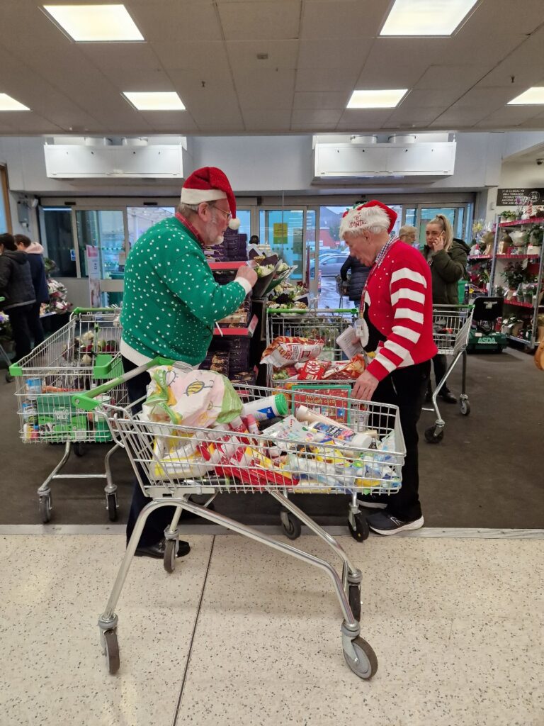 Asda food drive volunteers