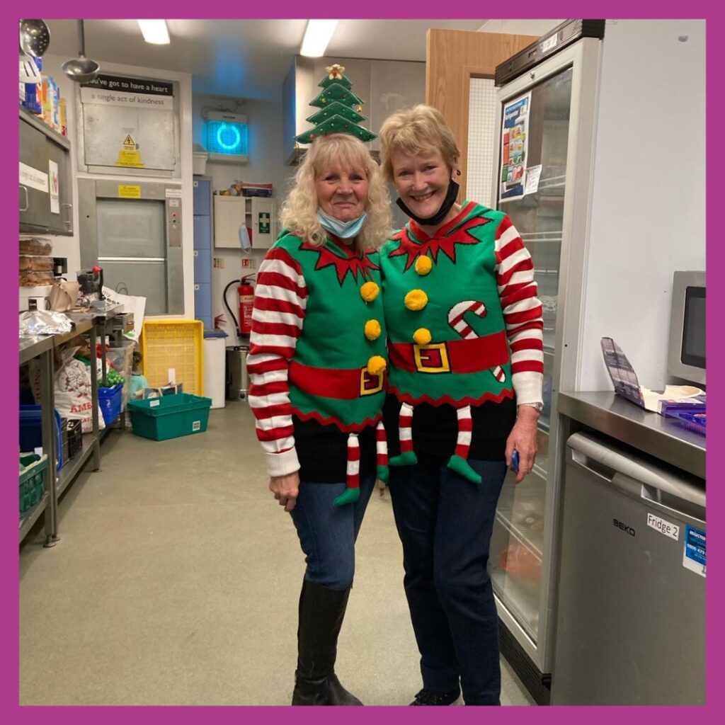 Christmas volunteers kitchen