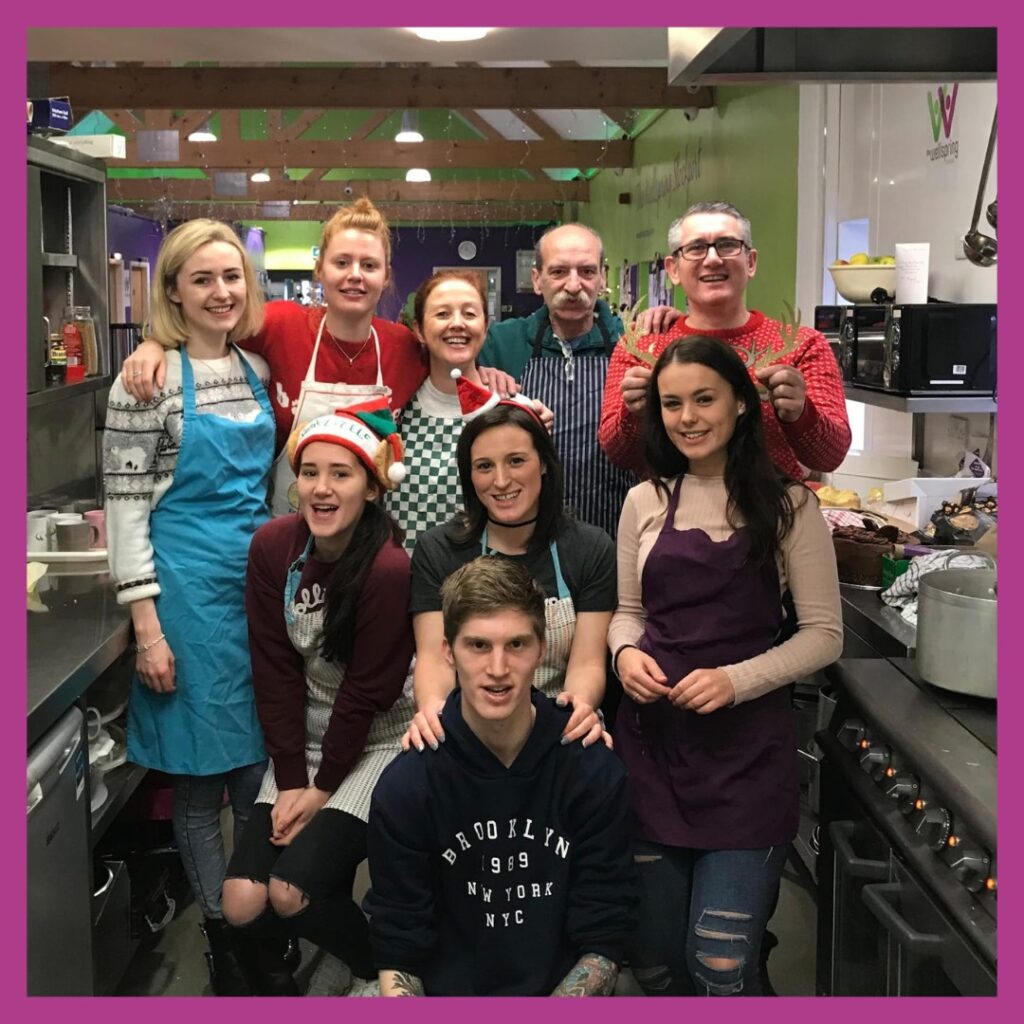Kitchen volunteers chrismtas